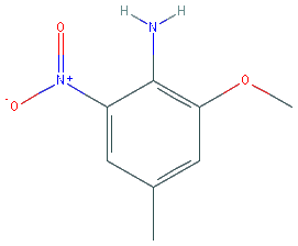 Chemical structure of 2-Methoxy-4-methyl-6-nitroaniline