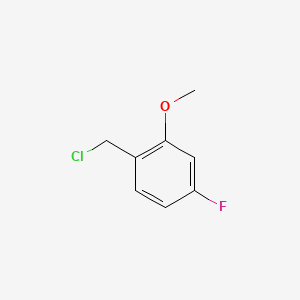 Chemical structure of 2-Methoxy-4-fluorobenzyl chloride