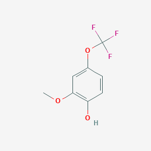 Chemical structure of 2-Methoxy-4-(trifluoromethoxy)phenol