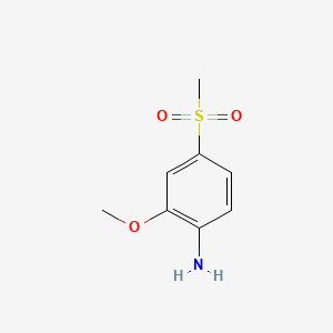 Chemical structure of 4-Methanesulfonyl-2-methoxyaniline