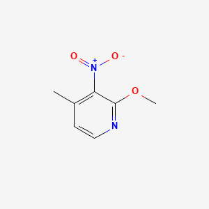Chemical structure of 2-Methoxy-3-Nitro-4-Picoline