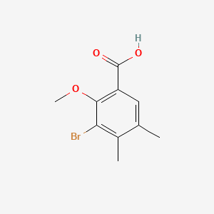 Chemical structure of 2-Methoxy-3-bromo-4,5-dimethylbenzoic acid