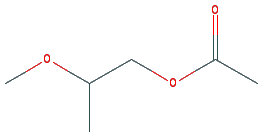 Chemical structure of 2-Methoxy-1-propyl acetate