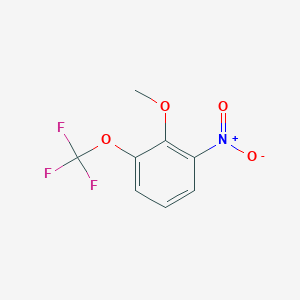 Chemical structure of 2-Methoxy-1-nitro-3-(trifluoromethoxy)benzene