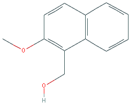 Chemical structure of 2-Methoxy-1-naphthalenemethanol
