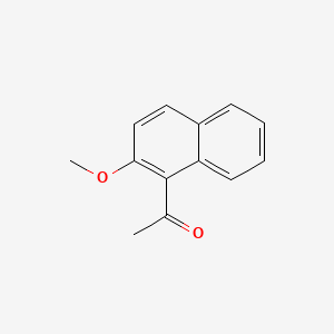 Chemical structure of 2'-Methoxy-1'-acetonaphthone