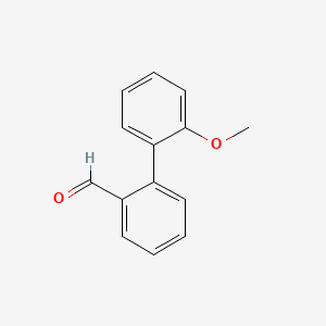 Chemical structure of 2'-Methoxy-biphenyl-2-carbaldehyde