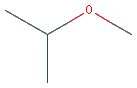 Chemical structure of 2-Methoxypropane
