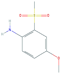 Chemical structure of 2-Methanesulfonyl-4-methoxyaniline
