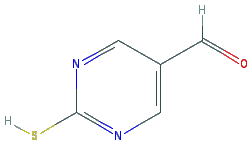 Chemical structure of 2-Mercaptopyrimidine-5-carbaldehyde