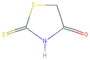 Chemical structure of Rhodanine