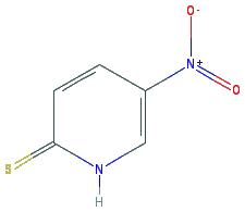 Chemical structure of 5-Nitropyridine-2-thiol