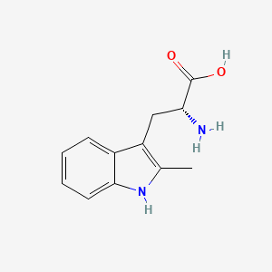Chemical structure of 2-Me-D-Trp-OH