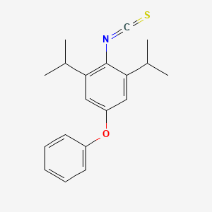Chemical structure of 2-Isothiocyanato-1,3-bis(1-methylethyl)-5-phenoxybenzene