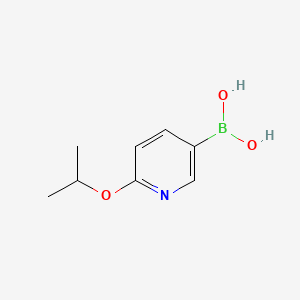 Chemical structure of 2-ISOPROXYPYRIDINE-5-BORONIC ACID