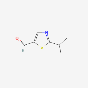 Chemical structure of 2-Isopropylthiazole-5-carbaldehyde