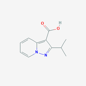 Chemical structure of 2-Isopropylpyrazolo[1,5-a]pyridine-3-carboxylic acid