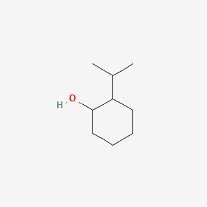 Chemical structure of 2-Isopropylcyclohexan-1-ol