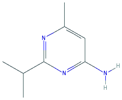 Chemical structure of 2-Isopropyl-6-methylpyrimidin-4-amine