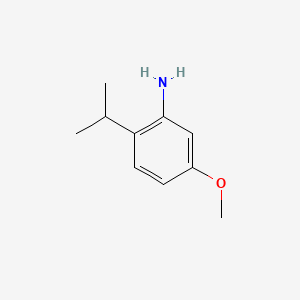 Chemical structure of 2-Isopropyl-5-methoxyaniline