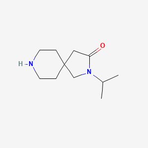 Chemical structure of 2-Isopropyl-2,8-diazaspiro[4.5]decan-3-one