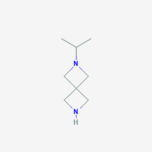 Chemical structure of 2-isopropyl-2,6-diazaspiro[3.3]heptane
