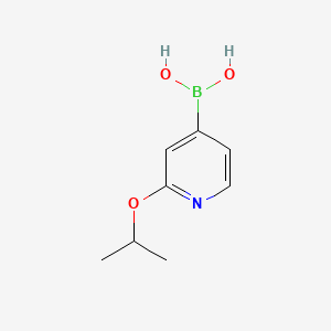 Chemical structure of 2-isopropoxypyridin-4-ylboronic acid