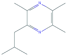 Chemical structure of 2-Isobutyl-3,5,6-trimethylpyrazine