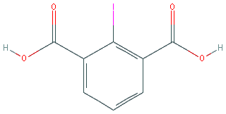 Chemical structure of 2-Iodoisophthalic Acid
