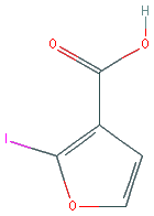 Chemical structure of 2-Iodofuran-3-carboxylic acid