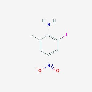 Chemical structure of 2-Iodo-6-methyl-4-nitroaniline