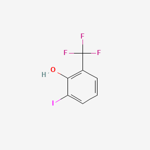 Chemical structure of 2-Iodo-6-(trifluoromethyl)phenol