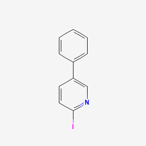 Chemical structure of 2-Iodo-5-phenylpyridine