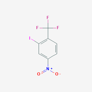 Chemical structure of 2-Iodo-4-nitro-1-(trifluoromethyl)benzene