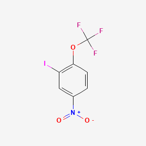 Chemical structure of 2-Iodo-4-nitro-1-(trifluoromethoxy)benzene