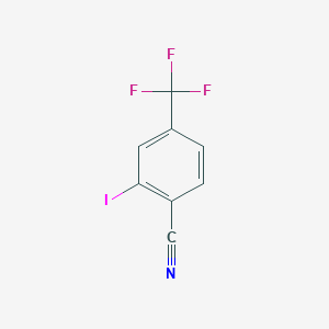 Chemical structure of 2-Iodo-4-(trifluoromethyl)benzonitrile