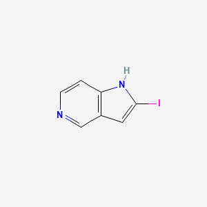 Chemical structure of 2-Iodo-1H-pyrrolo[3,2-c]pyridine