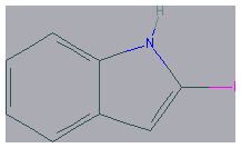Chemical structure of 2-Iodo-1H-indole