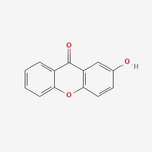Chemical structure of 2-Hydroxyxanthone
