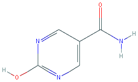 Chemical structure of 2-Hydroxypyrimidine-5-carboxamide