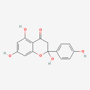 Chemical structure of 2-Hydroxynaringenin