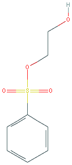 Chemical structure of 2-Hydroxyethyl benzenesulfonate