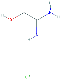 Chemical structure of 2-Hydroxy-acetamidine hydrochloride