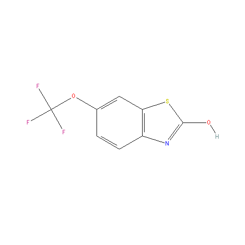 Chemical structure of 2-Hydroxy-6-trifluoromethoxybenzothiazole