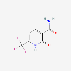 Chemical structure of 2-Hydroxy-6-(trifluoromethyl)nicotinamide