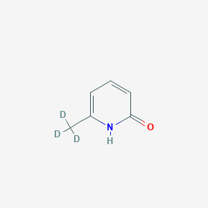Chemical structure of 2-Hydroxy-6-(methyl-d3)-pyridine