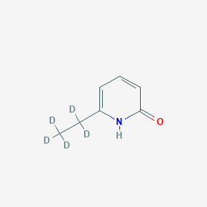 Chemical structure of 2-Hydroxy-6-(ethyl-d5)pyridine