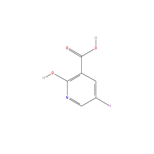 Chemical structure of 2-Hydroxy-5-iodonicotinic acid