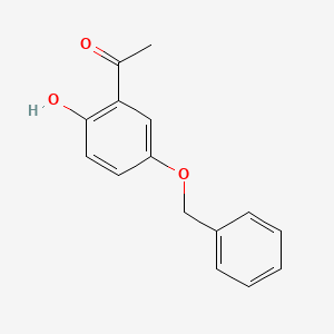 Chemical structure of 2-HYDROXY-5-BENZYLOXYACETOPHENONE