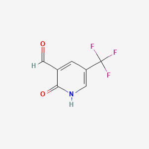 Chemical structure of 2-Hydroxy-5-(trifluoromethyl)nicotinaldehyde